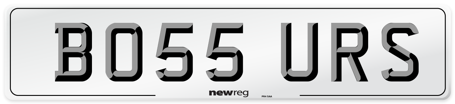 BO55 URS Number Plate from New Reg